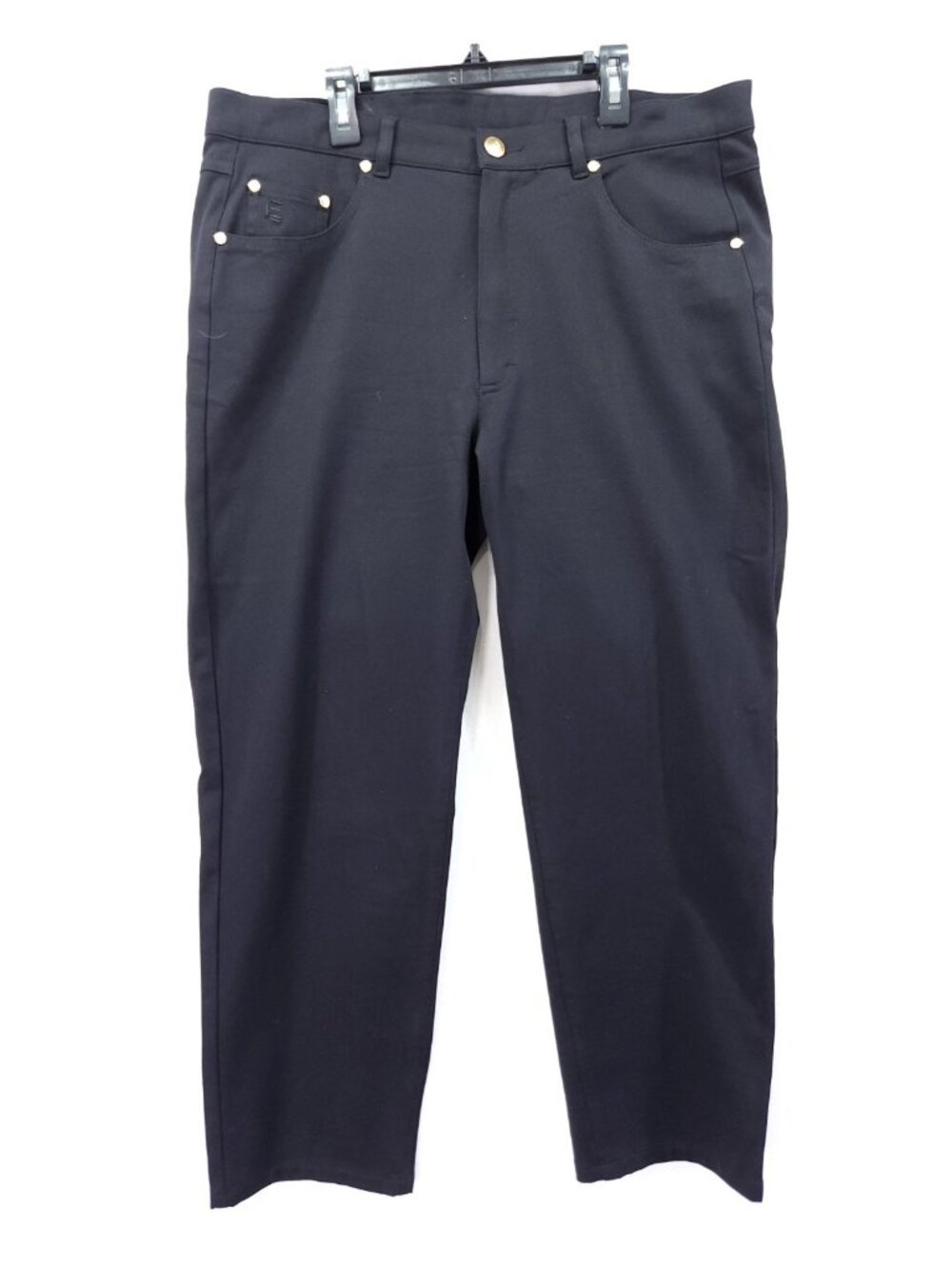 Escada Sport Women's Cotton Pants Made in Italy Size 44 (36x26) Black Cropped